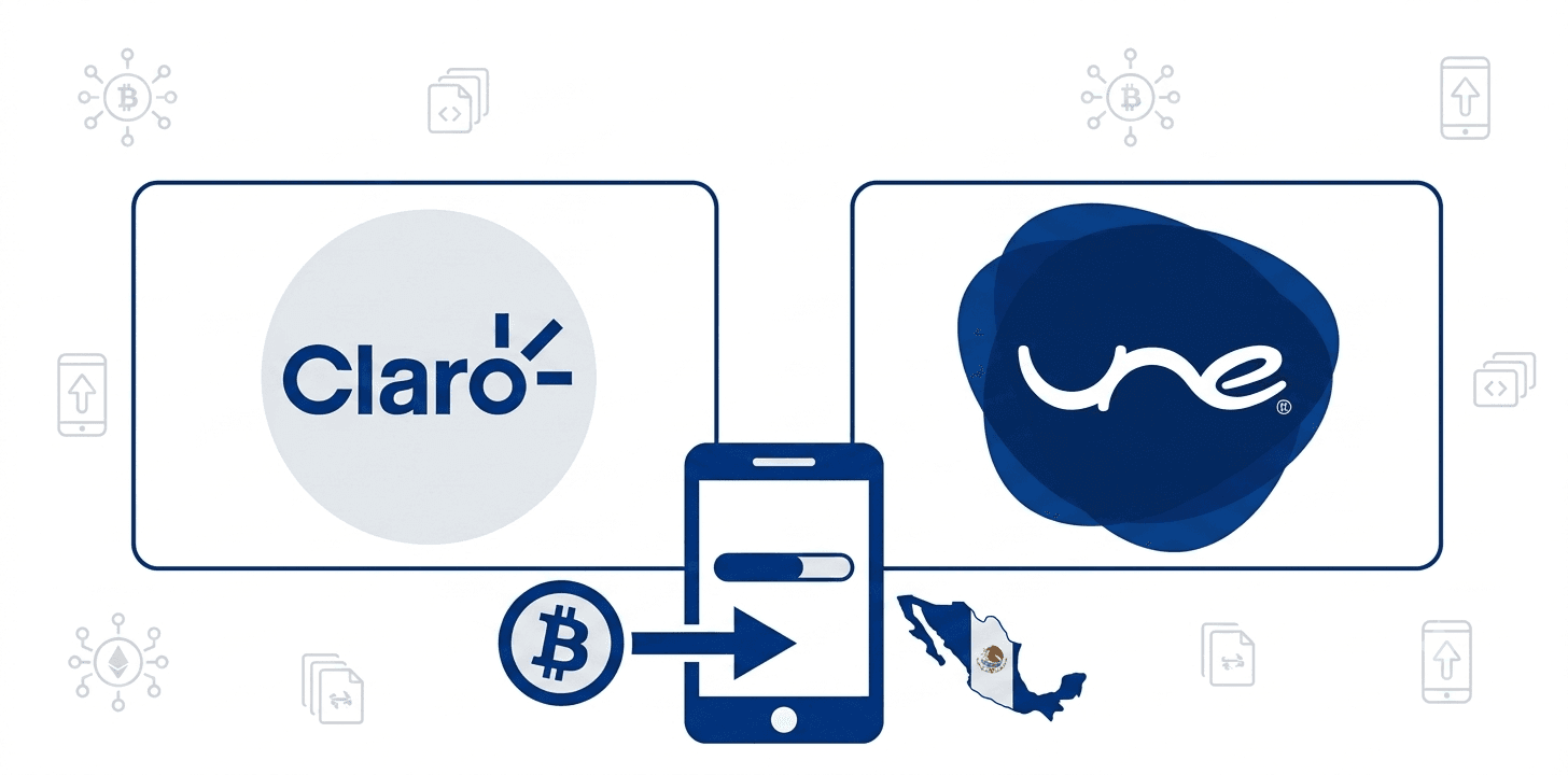 Jak doładować Claro i Unefon w Meksyku kryptowalutami