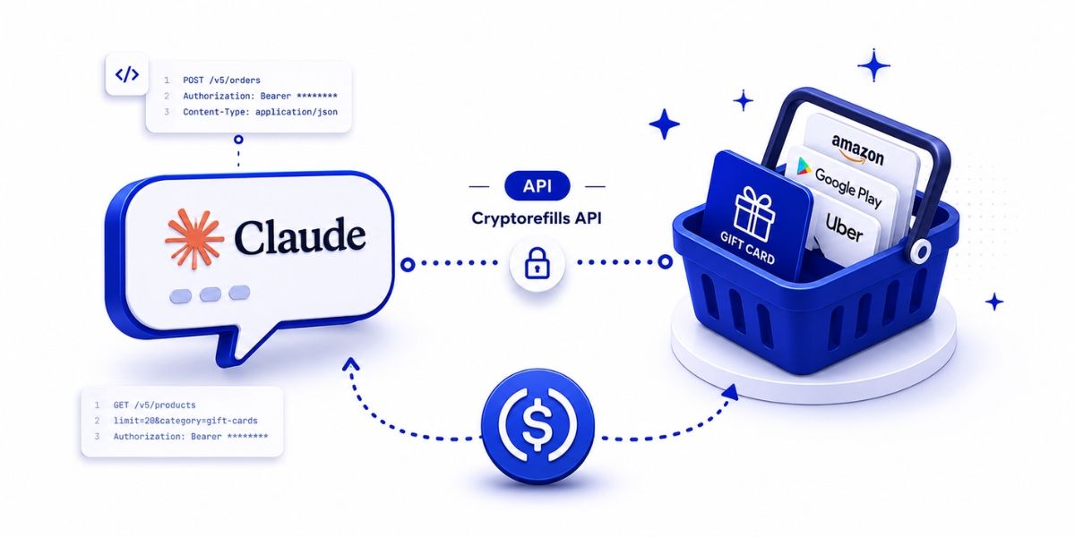 Ask Claude to buy gift cards with crypto using MCP