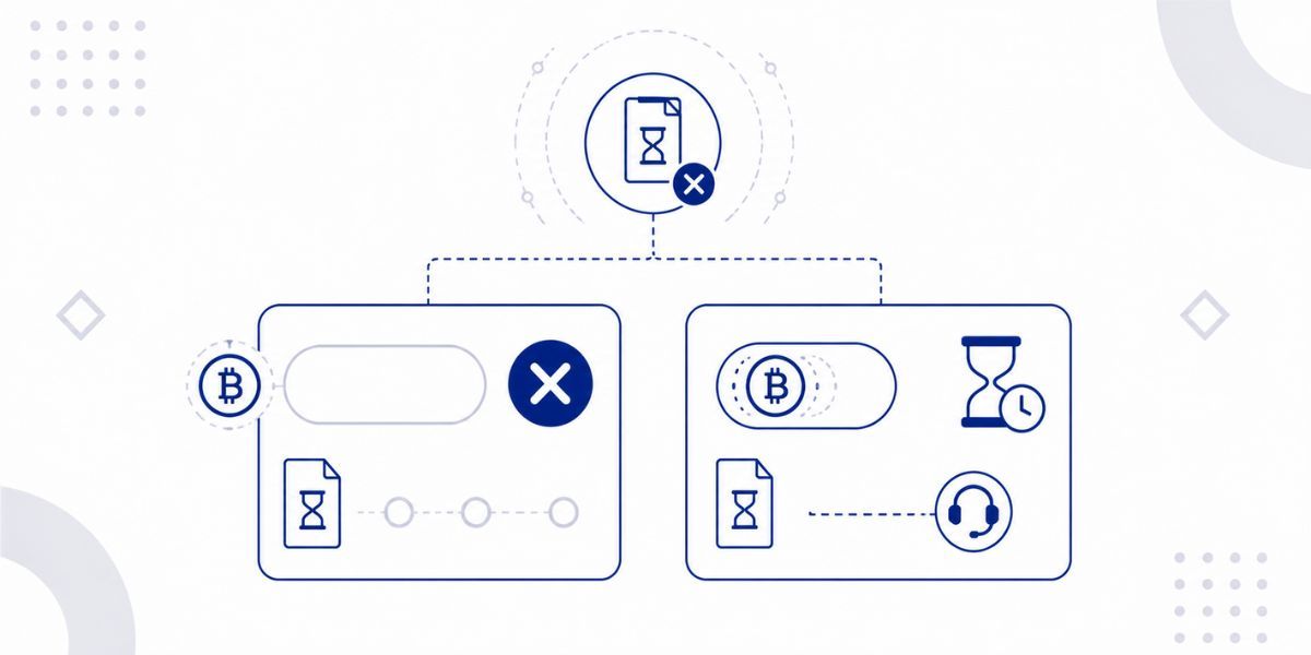 Zamówienia oczekujące i wygasłe na Cryptorefills: co robić