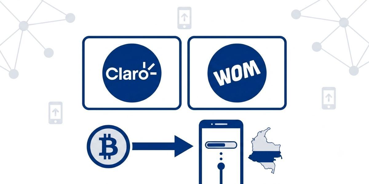 Jak doładować Claro i WOM w Kolumbii kryptowalutami