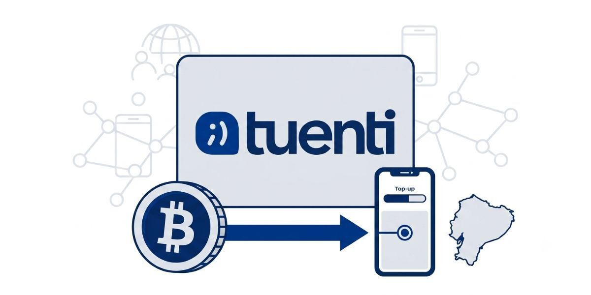 Doładuj Tuenti Ekwador kryptowalutą