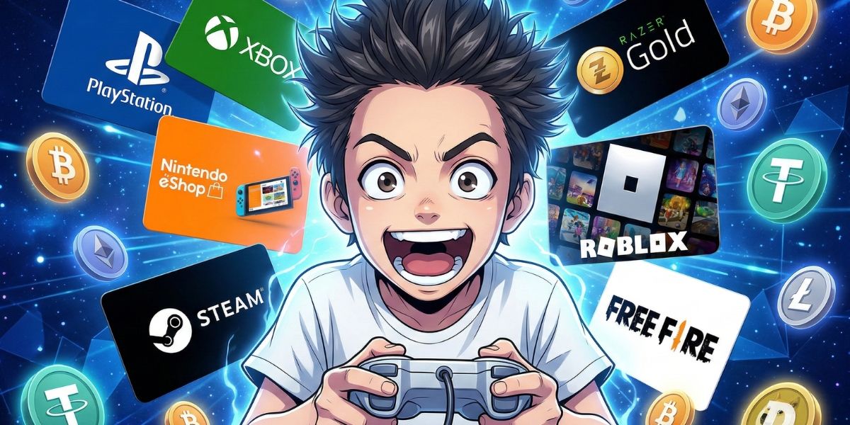 Le migliori carte regalo per giochi da acquistare con crypto