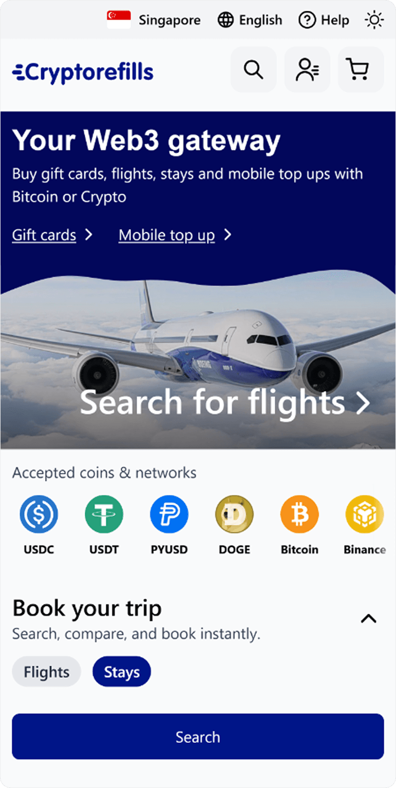 cryptorefills coinbase pay home.png