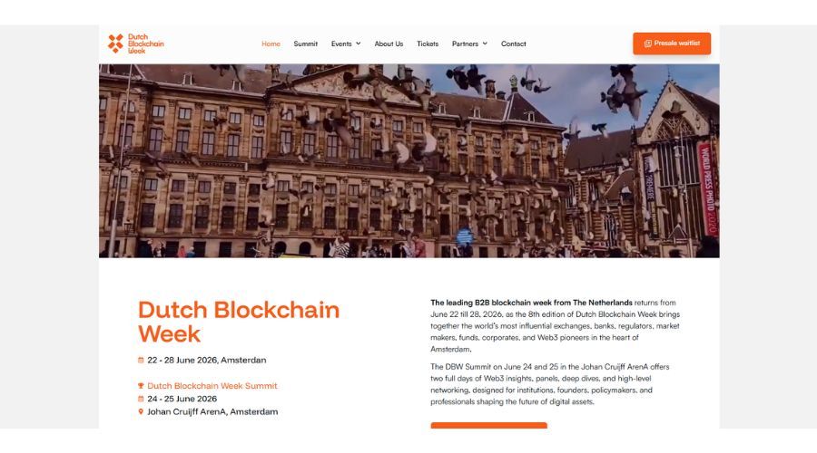 Dutch Blockchain Week 2026