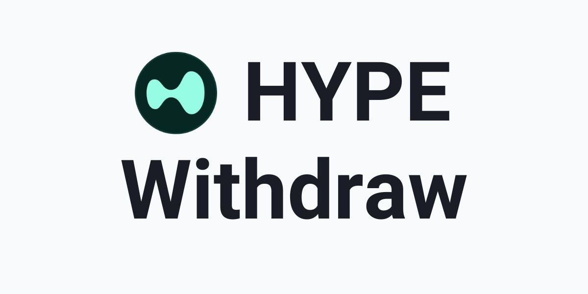 How to cash out HYPE token