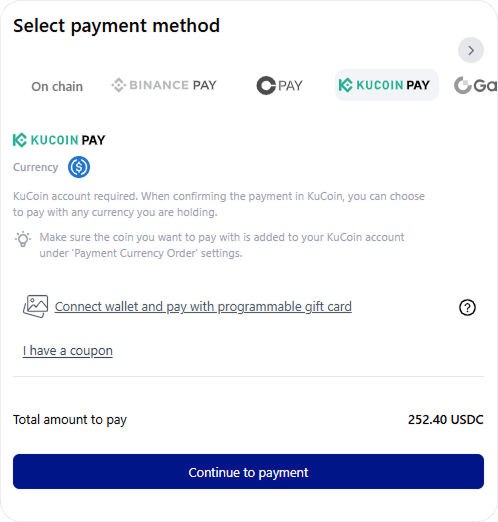 kucoin pay select on checkout.png