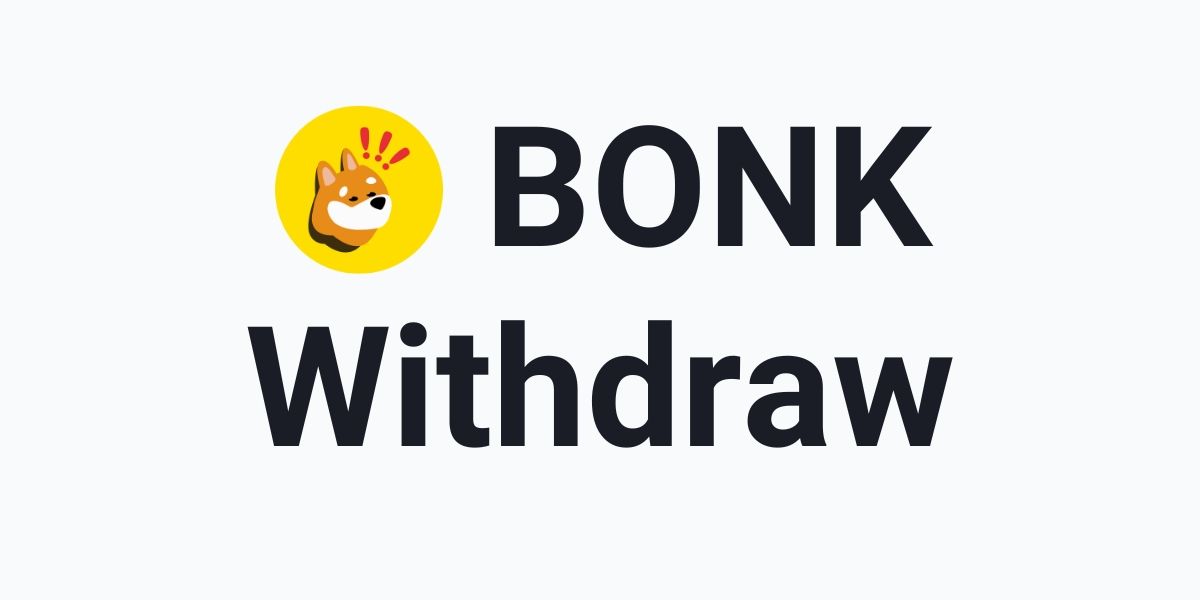 How to cash out BONK token